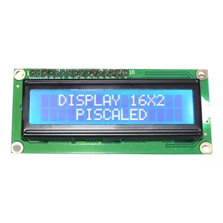 10x Display Tela Lcd 16x02 16x2 1602 Fundo Azul Para Arduino