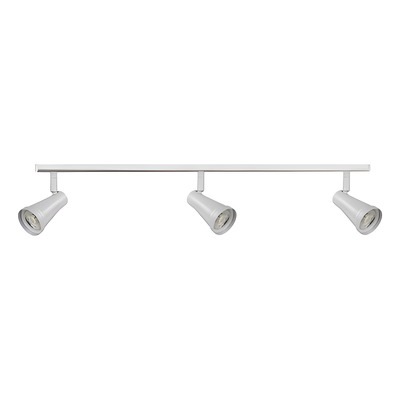 Riel 1 Metro 3 Cabezal L709 Blanco Movil Apto Led Gu10 Deco - Blanco