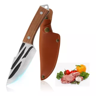 Cuchillo Chef De Cocina Profesional De Acero Forjado A Mano