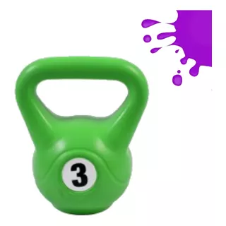 Pesa Rusa 3kg Pvc Kettlebell Fitness Crossfit Entrenamiento