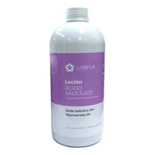 Locion Acido Salicillico 2% Niacinamida 3% X 250 Ml Libra Momento de aplicación Noche Tipo de piel Grasa