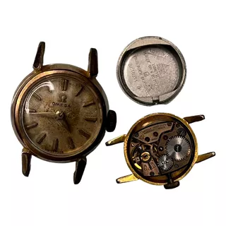 Relógio Antigo Omega A Corda Chapeado A Ouro Original