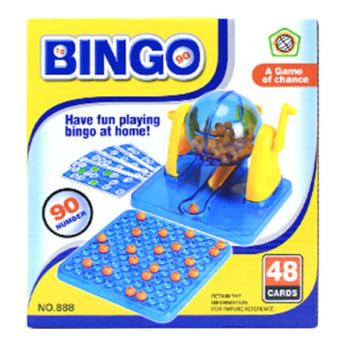 Juego De Mesa Bingo 48 Cartones Con Bolillero
