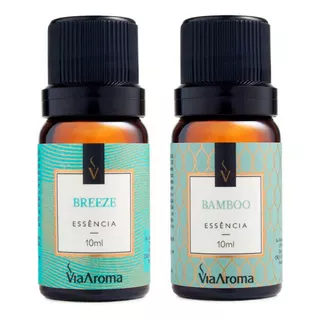 Kit 2 Essencias Aromatizantes 10ml Clássica Breeze E Bamboo