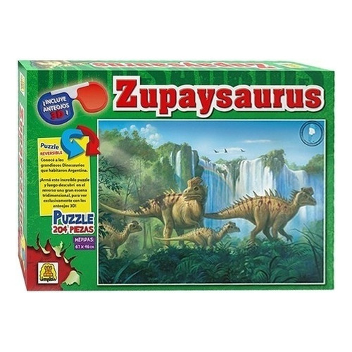 Zupaysaurus Dino 3d Puzzle 204 Piezas Implás
