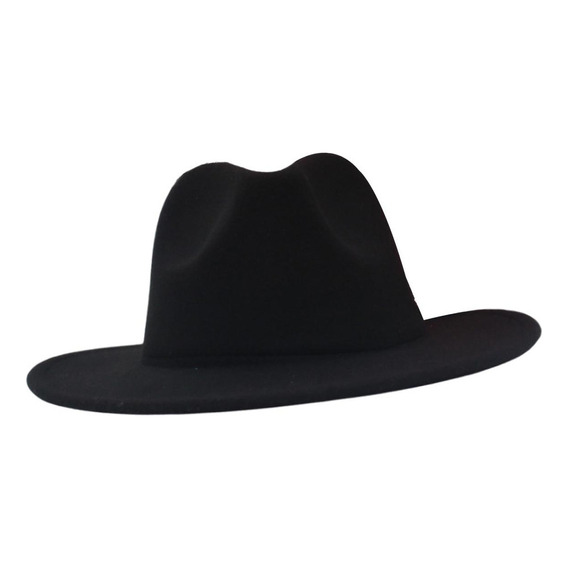 Sombrero Fedora Clásico Con Forro Rojo Cálido, Ala Ancha, So