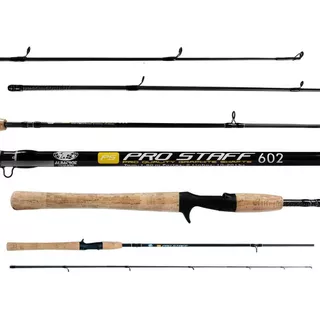 Vara Carbono Para Carretilha Albatroz Pro Staff 1,80m 8-17lb 2 Partes - Muito Leve Para Arremessos +