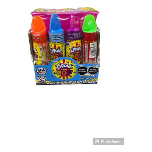 Caramelo Liquido Liquid Pop 24pz