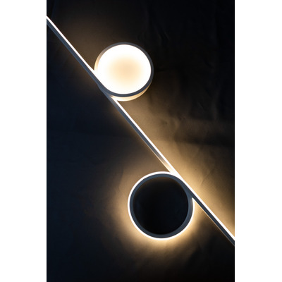 Aplique Pared Diani Blanco Led 30w Deco Moderno Cie