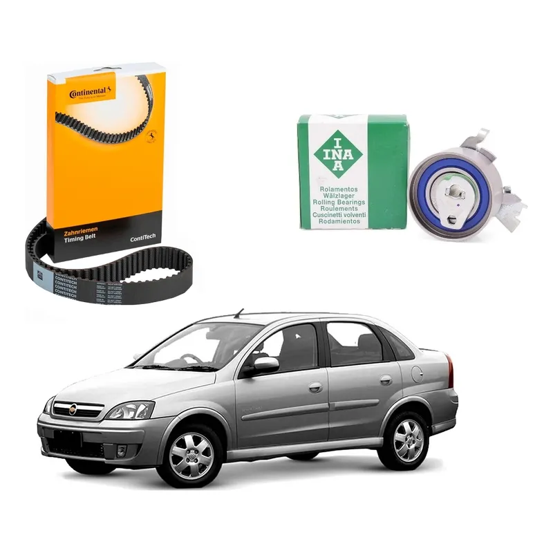 Kit Correia Dentada Tensor Corsa Novo Sedan 1.0 2002 A 2012