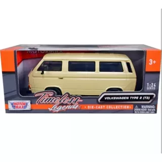 Motormax 1:24 Volkswagen Type 2 T3 Panel Van Blanco