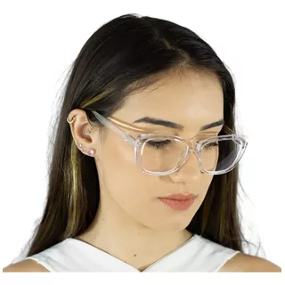 Armação Óculos Para Grau Feminina Quadrada Varias Cores