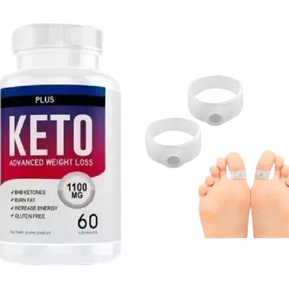 Quemador Keto Plus X60 Pastillas + Anillos Para Ansiedad