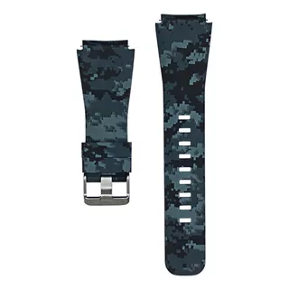 Pulseira 22mm Camuflada Militar P/ Galaxy Watch 3 45mm Preto