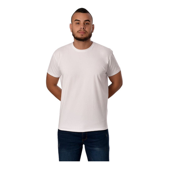 Camiseta Básica Hombre En Tela Fría. Molde Slim Fit