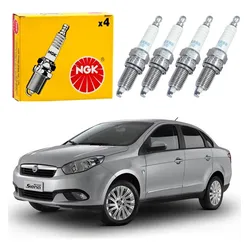  Jogo Velas Ignição Ngk Fiat Grand Siena 1.4 2012 A 2016