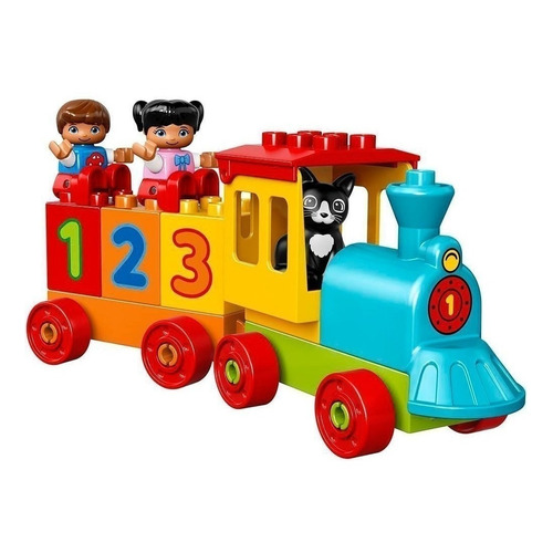 Bloques para armar Lego Duplo Number train 23 piezas  en  caja