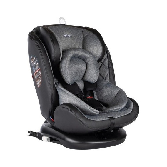 Silla De Auto Bebe 360º Con Isofix 0-36 Kg- Mvd Kids Color Gris Multikids