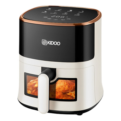 Kidoo Hogar AIR020 Airfryer  de 3.8L color blanco/negro 220V Freidora de aire Airfryer 