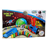 Domino Rally Space Tren + Lanzador Con Avión 120 Pzs Ik0475