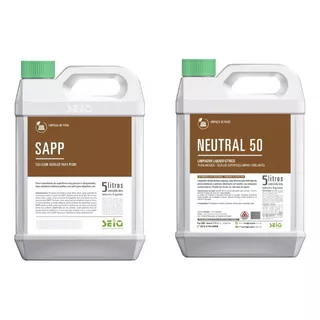 Sapp Sellador Acrilico + Neutral 50 Limpiador Por 5 Lts