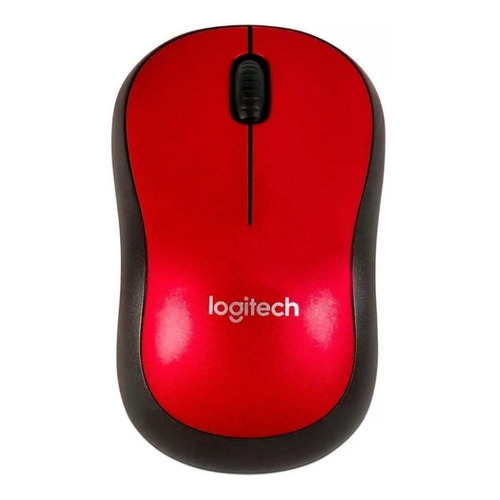 Mouse inalámbrico Logitech  Inalámbrico M185 M185 rojo
