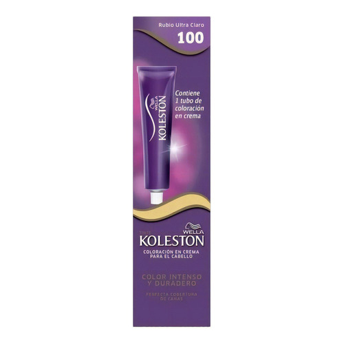 Tintura Wella Professionals  Koleston Koleson tono 100 rubio ultra claro x 50g