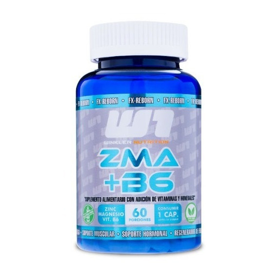 Zma Magnesio + Zinc + B6 60 Capsulas Winkler