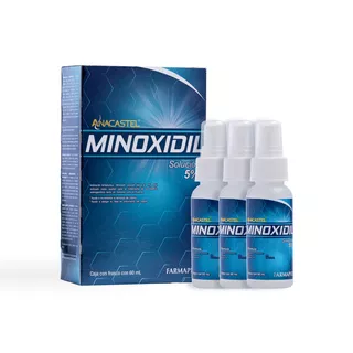 3 Piezas De Minoxidil 5% Para 3 Meses Envío Gratis Anacastel