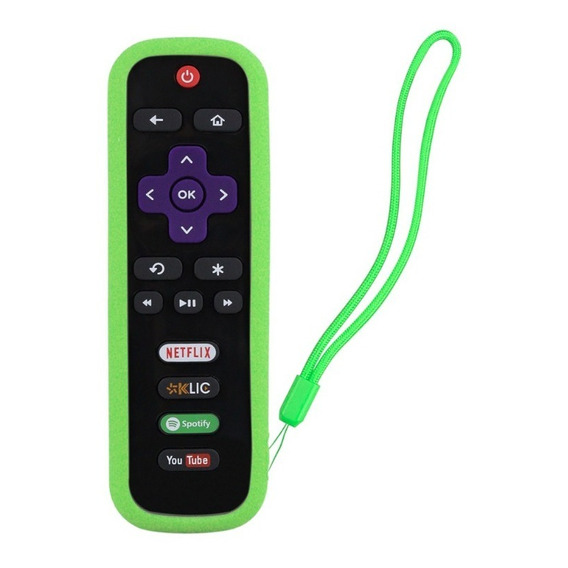 Funda Para Control Roku Tv Aparatos Express Premiere Stick Color Verde