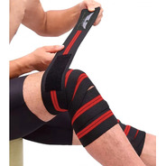 Par De Vendas Para Rodilla Premium Knee Wraps Crossfit Gym 
