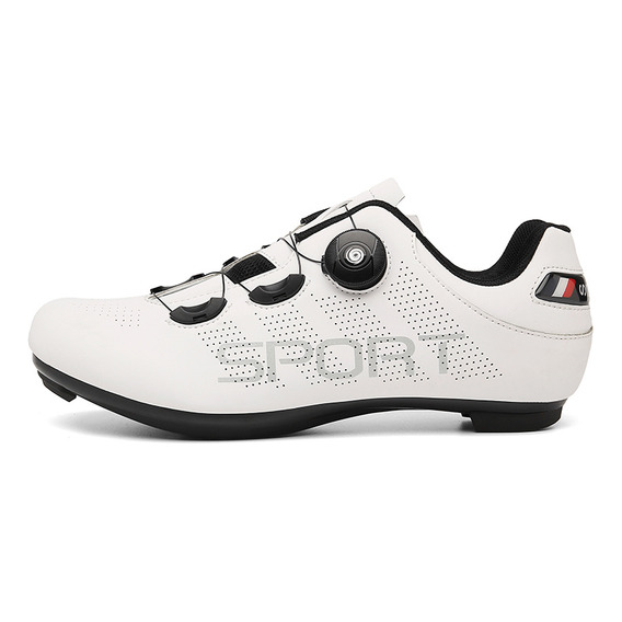 Zapatillas De Ciclismo Road Lock, Planas De Goma, Con Hebill