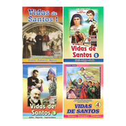 Colección Vidas De Santos 4 Tomos . Padre Eliécer Salesman