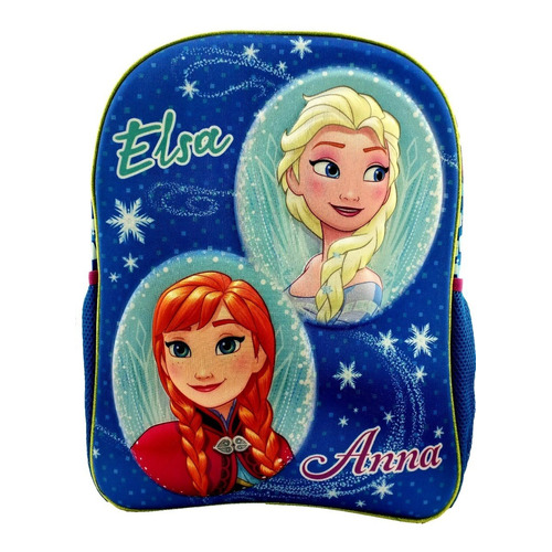 Mochila Frozen Anna Y Elsa 3d Primaria Original Ruz 
