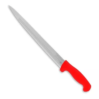 Cuchillo Cecinero 45cm Troquelado Caledonia Rojo - Sanke