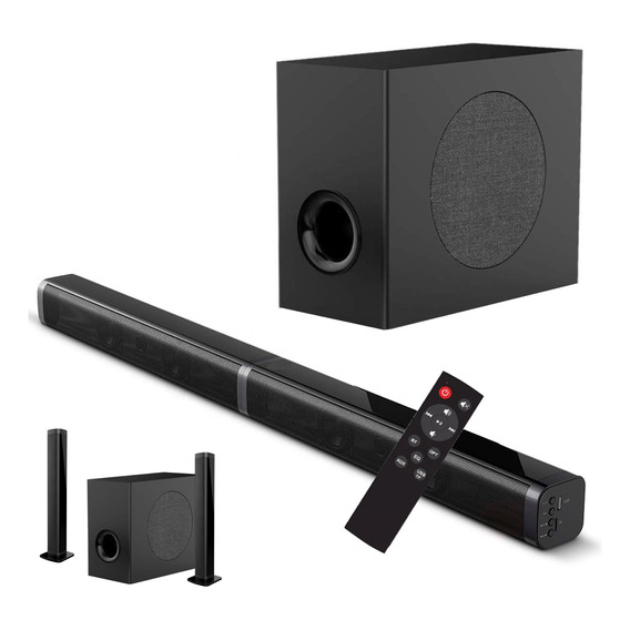 Barra De Sonido Con Subwoofer Con Bluetooth Home Theater 80w