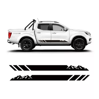 Vinil Stiker Estampado Rotulado Lateral Dodge Ram1500 2021 