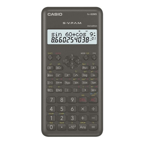Calculadora Cientifica Fx-82ms-2 Casio gris oscuro