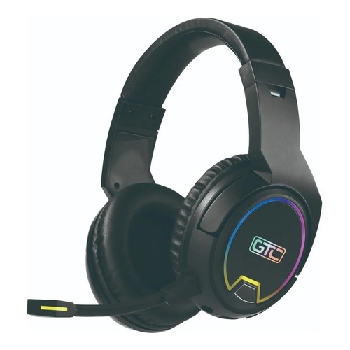 Auriculares Bluetooth Gtc Hsg-619 Rgb C/ Micrófono Color Negro