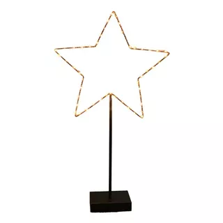 Lámpara Adorno Estrella Con Luz Led 35x60 Cm Deco Tendencia