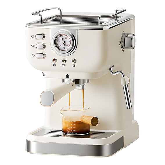 Máquina Semiautomática De Café Espresso Con Barra De Acero