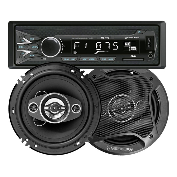 Stereo Combo Mercury Bluetooth Am Fm Parlantes 6 Pulgadas