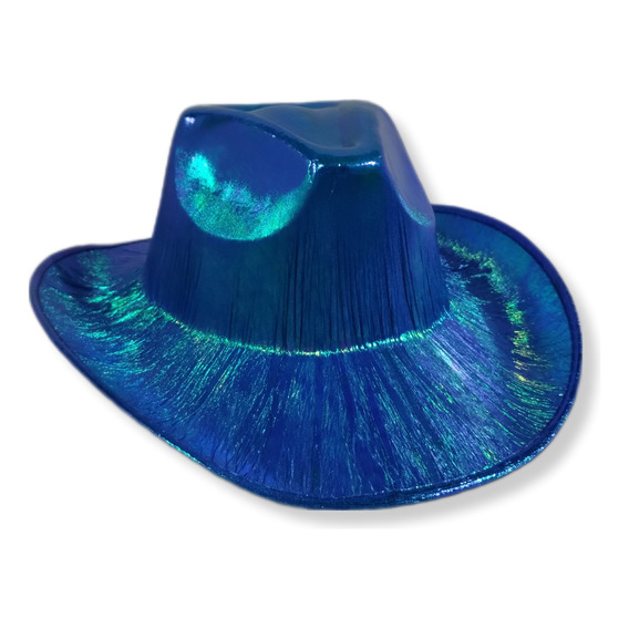 10 Gorros Sombrero Cowboy Brillo Vaquero Colores Carioca 