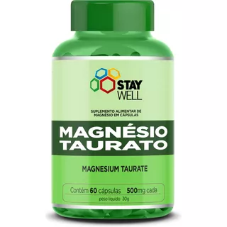 Taurato De Magnesio, 800 Mg, 100% Puro, Para Mantenerse Sano, 60 Cápsulas