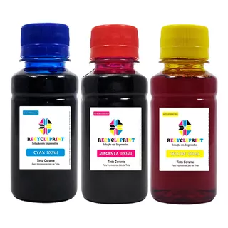 Kit Color Tinta Compatível Impressora Epson L395 L3110 L3150