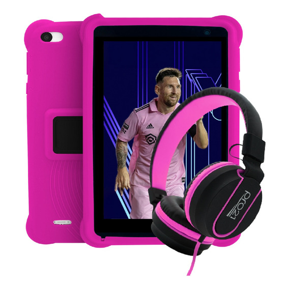 Tablet Niños 4gb Ram Con Funda + Auriculares Vincha 3.5mm