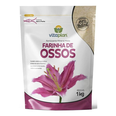 Fertilizante Mineral Misto Farinha De Ossos (1kg) Vitaplan