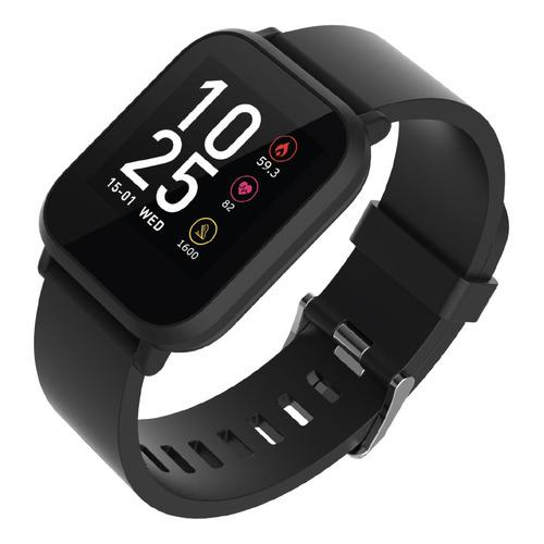 Reloj Smartwatch Isport Watch S9 Mlab Color De La Caja Negro Color De La Correa Negro Color Del Bisel Negro Diseño De La Correa Mesh