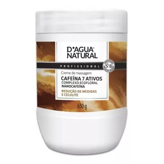 Creme Massagem 7 Ativos E Cafeína D'água Natural - 650g