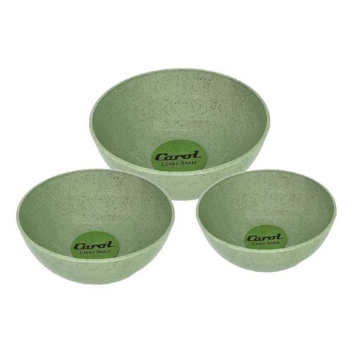 Bowl Plastico 17 Cm Carol Linea Areia Color Color Verde